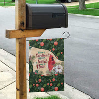Memorial Cardinal Christmas Garden Flag When A Cardinal Appears Loved One Is Near - Wonder Print Shop