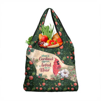 Memorial Cardinal Christmas Grocery Bag When A Cardinal Appears Loved One Is Near - Wonder Print Shop