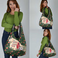 Memorial Cardinal Christmas Grocery Bag When A Cardinal Appears Loved One Is Near - Wonder Print Shop