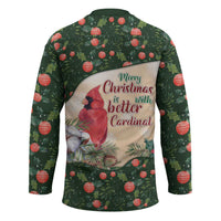 Memorial Cardinal Christmas Hockey Jersey When A Cardinal Appears Loved One Is Near - Wonder Print Shop