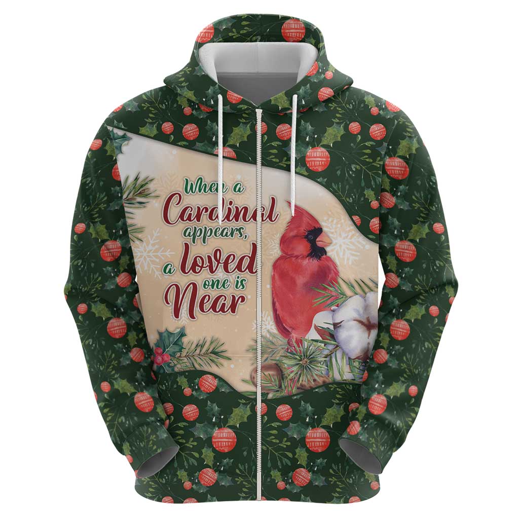 Memorial Cardinal Christmas Hoodie When A Cardinal Appears Loved One Is Near - Wonder Print Shop