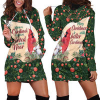Memorial Cardinal Christmas Hoodie Dress When A Cardinal Appears Loved One Is Near - Wonder Print Shop