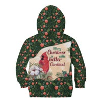 Memorial Cardinal Christmas Kid Hoodie When A Cardinal Appears Loved One Is Near - Wonder Print Shop