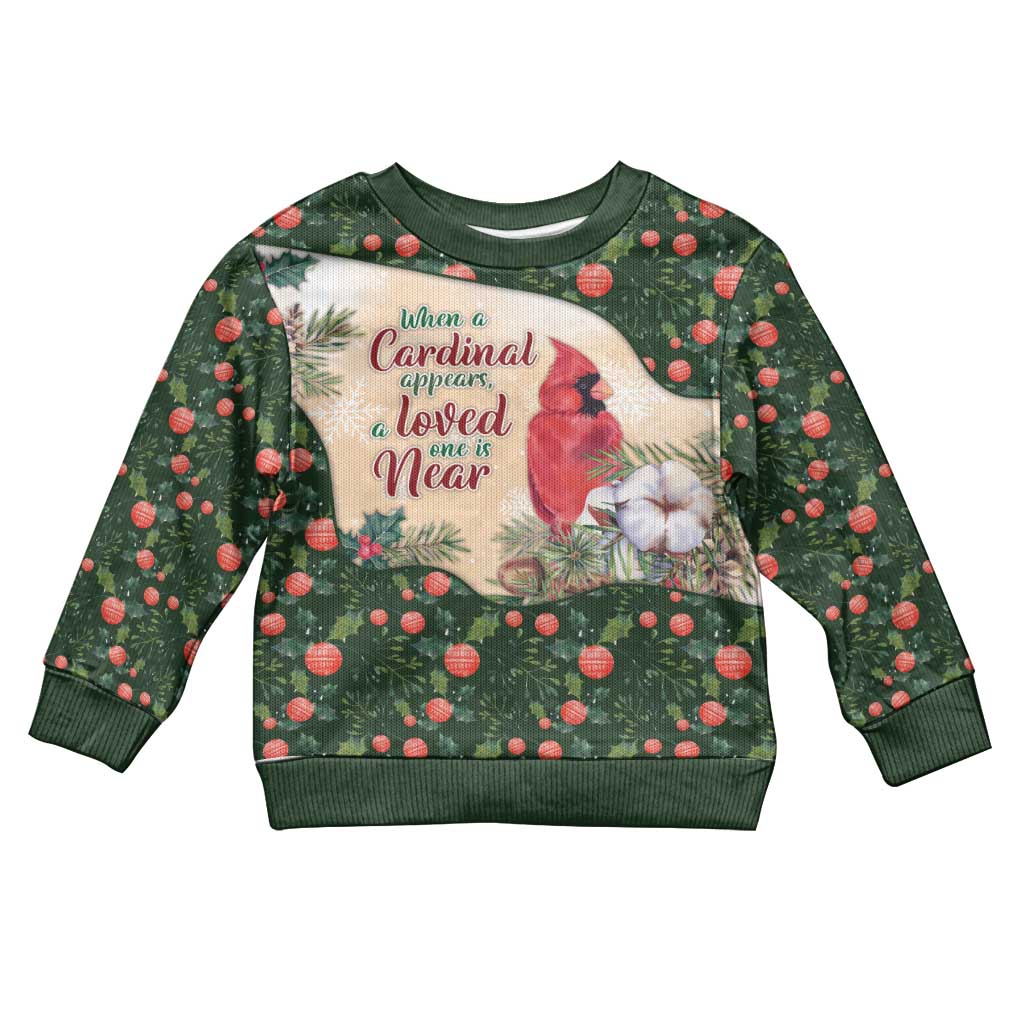 Cardinal Christmas Kid Ugly Christmas Sweater Love Near The Xmas - Wonder Print Shop