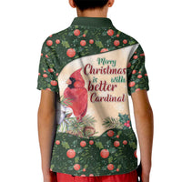 Memorial Cardinal Christmas Kid Polo Shirt When A Cardinal Appears Loved One Is Near - Wonder Print Shop