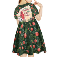 Memorial Cardinal Christmas Kid Short Sleeve Dress When A Cardinal Appears Loved One Is Near - Wonder Print Shop