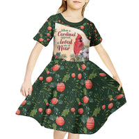 Memorial Cardinal Christmas Kid Short Sleeve Dress When A Cardinal Appears Loved One Is Near - Wonder Print Shop