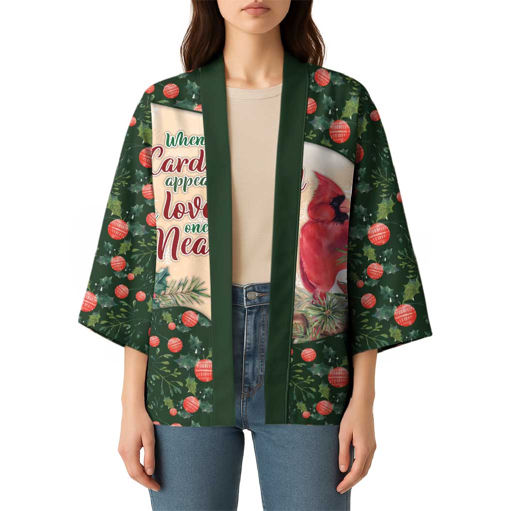 Memorial Cardinal Christmas Kimono When A Cardinal Appears Loved One Is Near - Wonder Print Shop