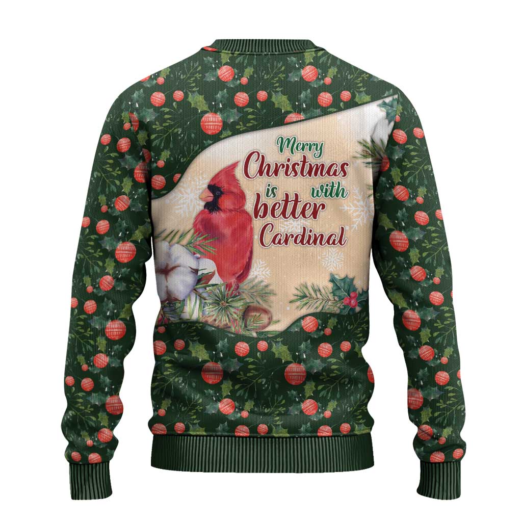 Cardinal Christmas Ugly Christmas Sweater Love Near The Xmas - Wonder Print Shop