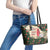Memorial Cardinal Christmas Leather Tote Bag When A Cardinal Appears Loved One Is Near - Wonder Print Shop