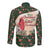 Memorial Cardinal Christmas Long Sleeve Button Shirt When A Cardinal Appears Loved One Is Near - Wonder Print Shop
