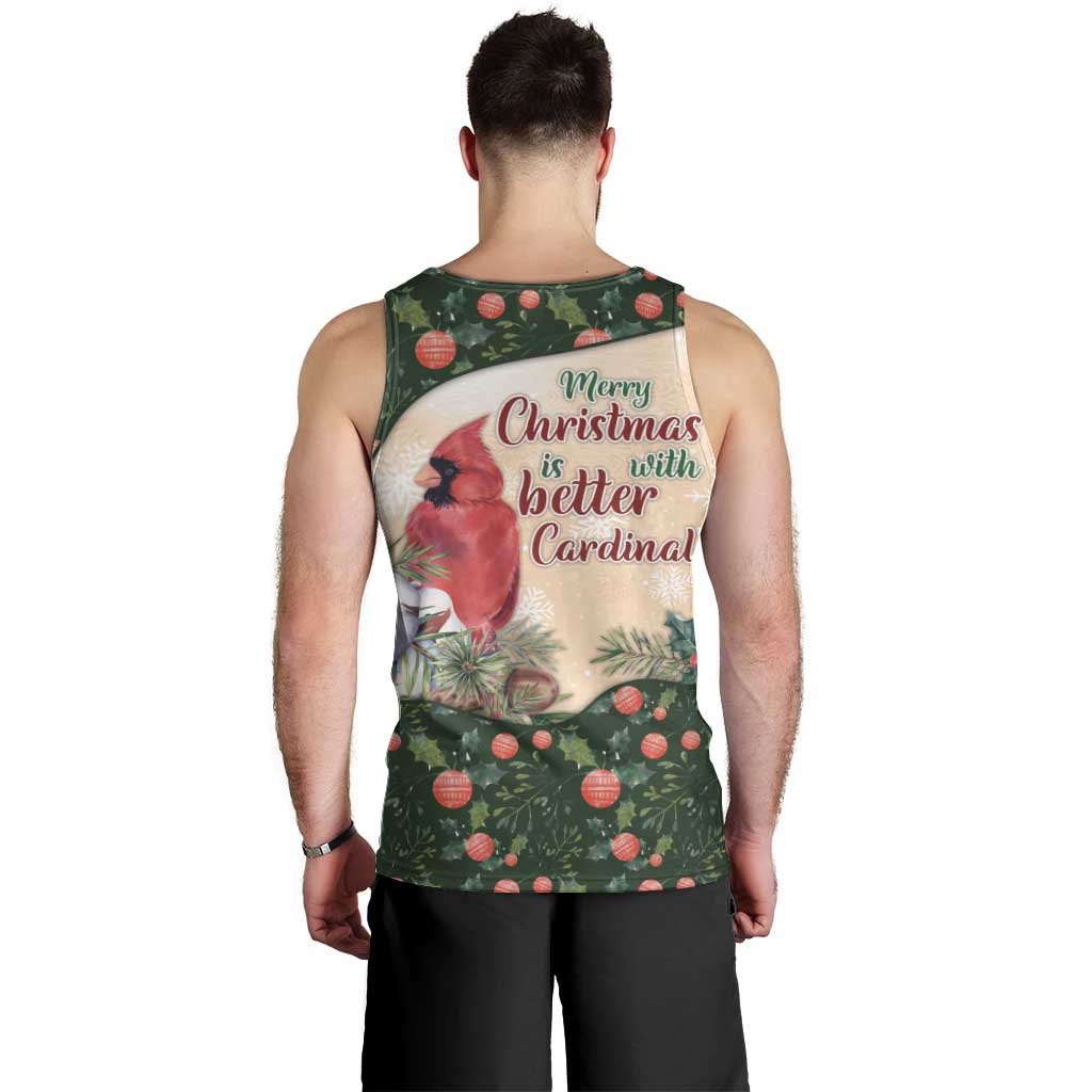Memorial Cardinal Christmas Men Tank Top When A Cardinal Appears Loved One Is Near - Wonder Print Shop
