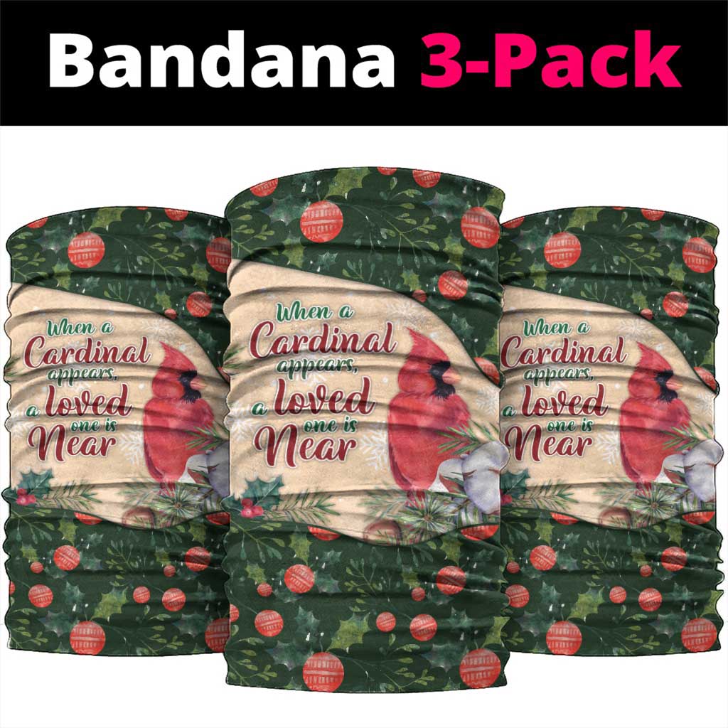 Memorial Cardinal Christmas Neck Gaiter When A Cardinal Appears Loved One Is Near - Wonder Print Shop