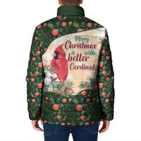 Memorial Cardinal Christmas Padded Jacket When A Cardinal Appears Loved One Is Near - Wonder Print Shop