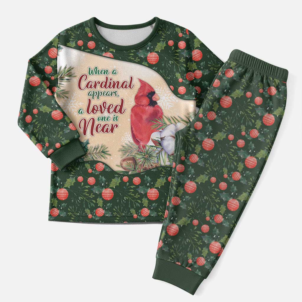 Cardinal Christmas Pajama Set Love Near The Xmas - Wonder Print Shop