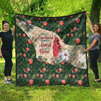 Memorial Cardinal Christmas Quilt When A Cardinal Appears Loved One Is Near - Wonder Print Shop