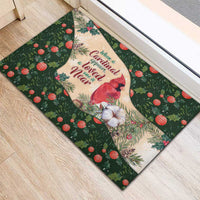 Memorial Cardinal Christmas Rubber Doormat When A Cardinal Appears Loved One Is Near - Wonder Print Shop