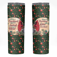 Memorial Cardinal Christmas Skinny Tumbler When A Cardinal Appears Loved One Is Near - Wonder Print Shop