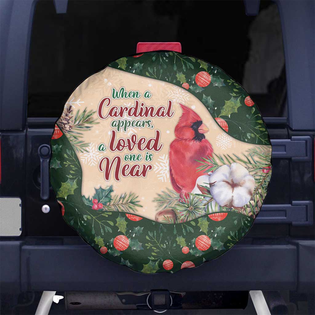 Memorial Cardinal Christmas Spare Tire Cover When A Cardinal Appears Loved One Is Near - Wonder Print Shop