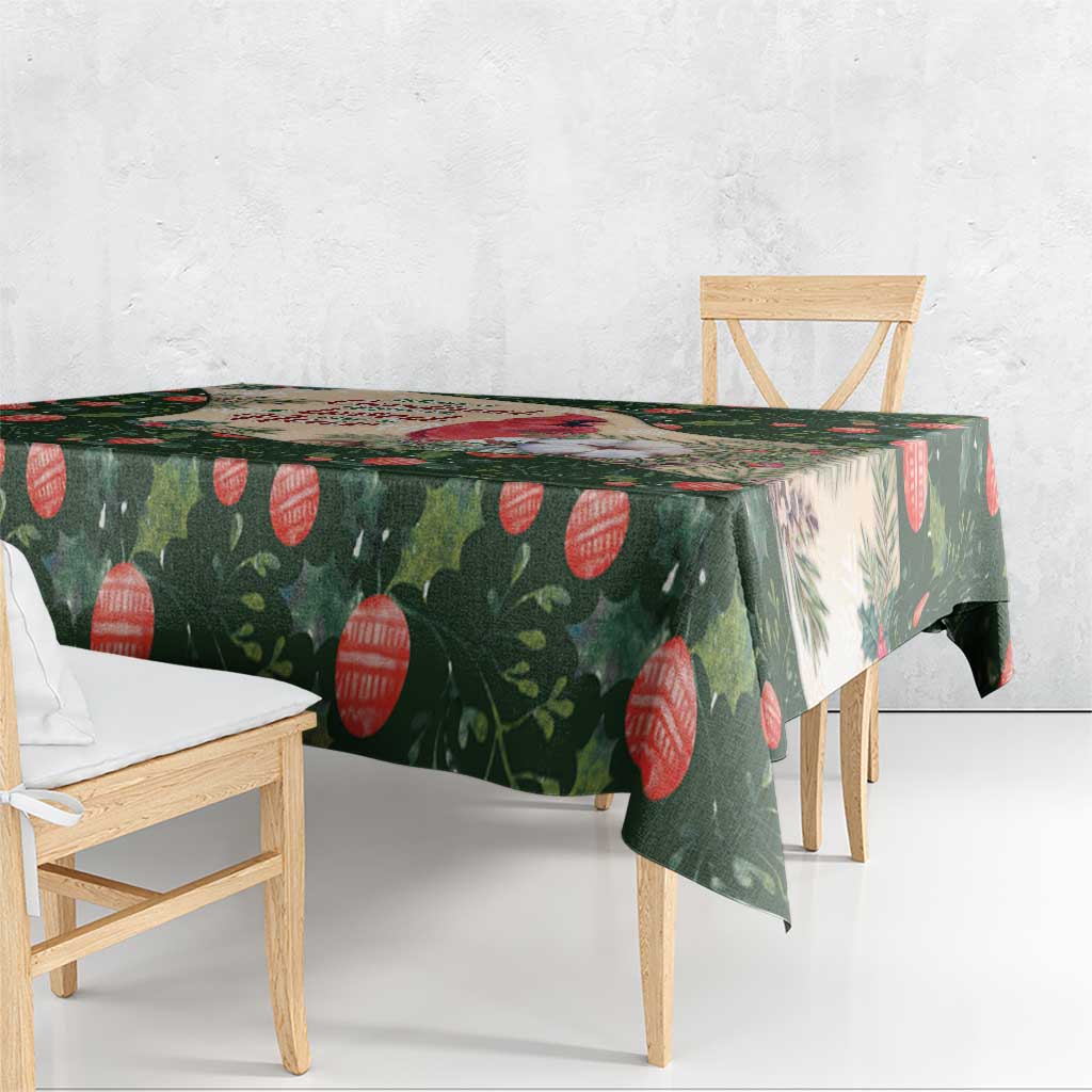 Memorial Cardinal Christmas Tablecloth When A Cardinal Appears Loved One Is Near - Wonder Print Shop