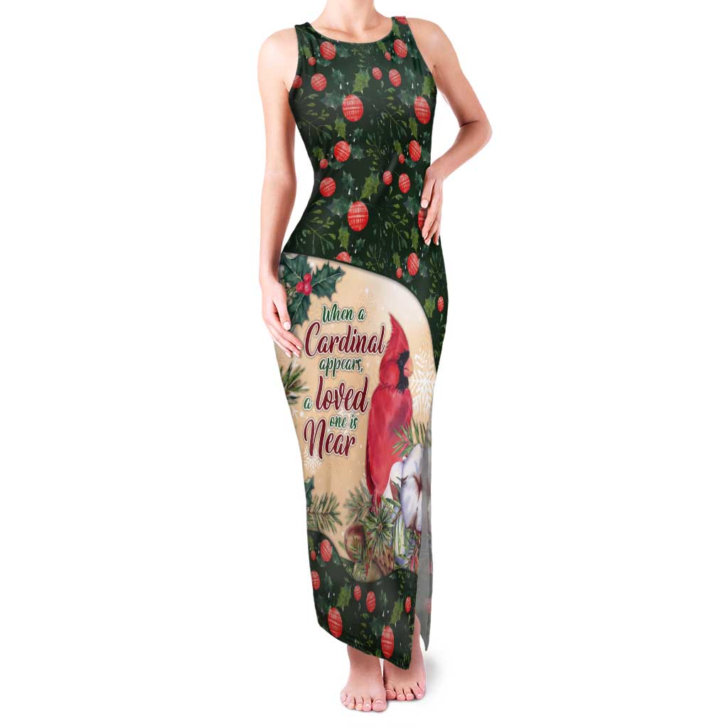 Memorial Cardinal Christmas Tank Maxi Dress When A Cardinal Appears Loved One Is Near - Wonder Print Shop