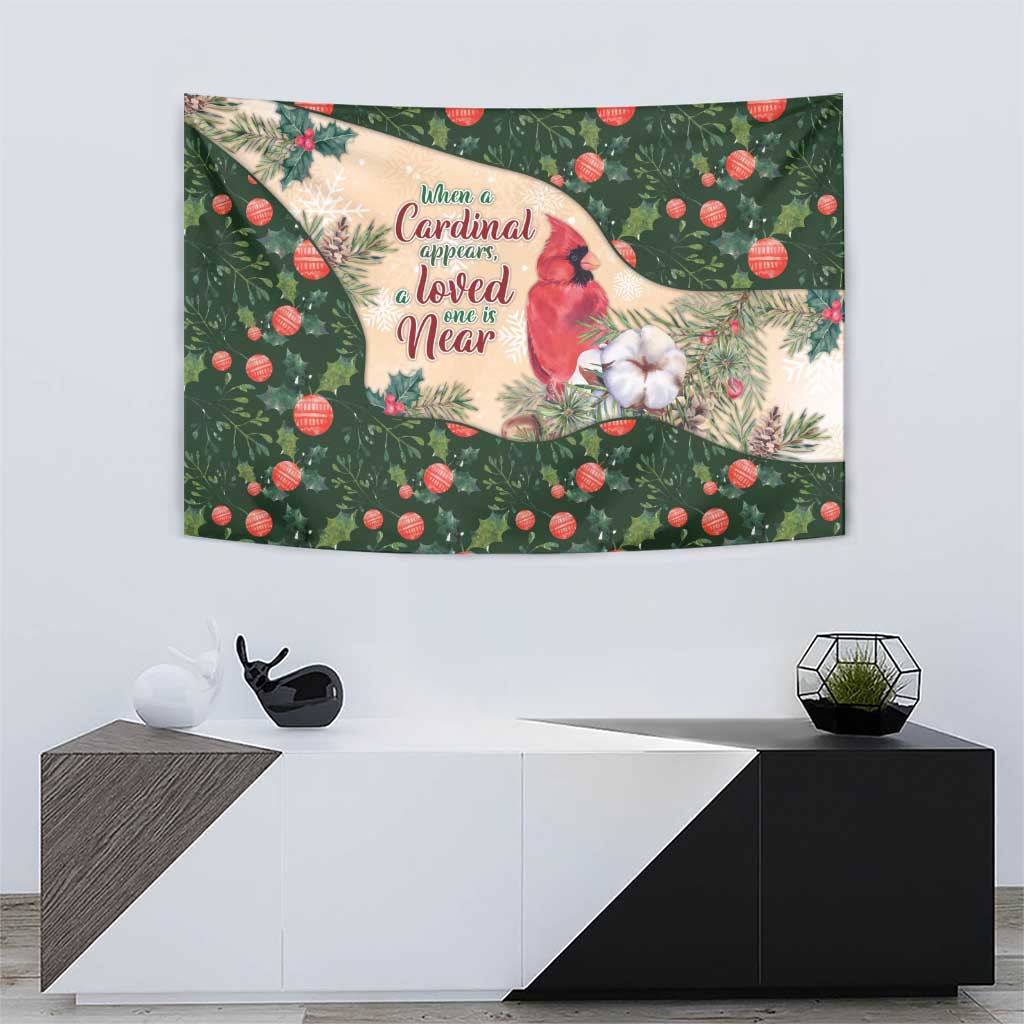 Memorial Cardinal Christmas Tapestry When A Cardinal Appears Loved One Is Near - Wonder Print Shop