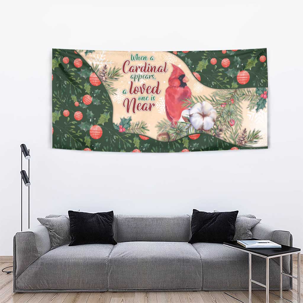 Memorial Cardinal Christmas Tapestry When A Cardinal Appears Loved One Is Near - Wonder Print Shop
