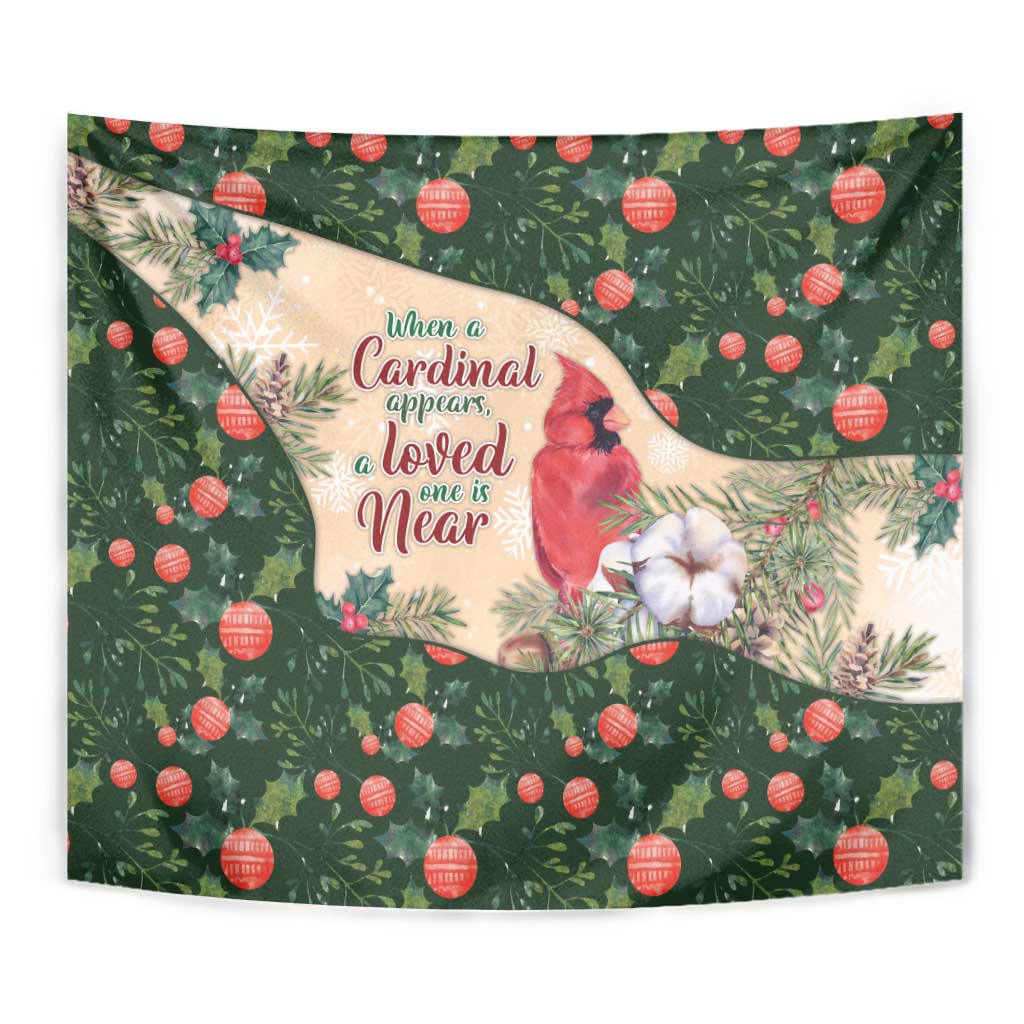 Memorial Cardinal Christmas Tapestry When A Cardinal Appears Loved One Is Near - Wonder Print Shop