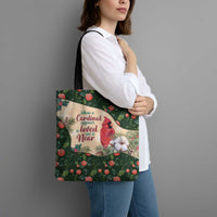 Memorial Cardinal Christmas Tote Bag When A Cardinal Appears Loved One Is Near - Wonder Print Shop