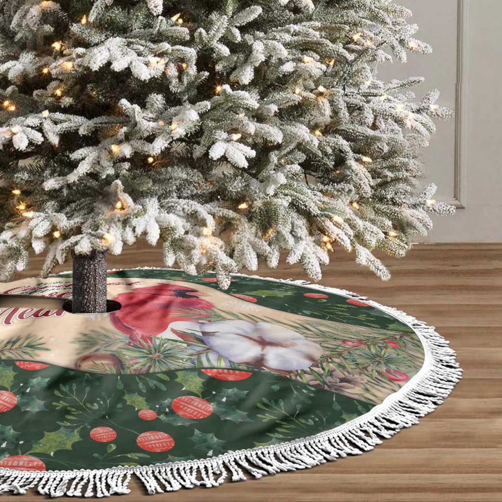 Cardinal Christmas Tree Skirt Love Near The Xmas - Wonder Print Shop