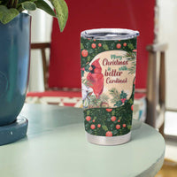 Memorial Cardinal Christmas Tumbler Cup When A Cardinal Appears Loved One Is Near - Wonder Print Shop