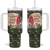 Memorial Cardinal Christmas Tumbler With Handle When A Cardinal Appears Loved One Is Near - Wonder Print Shop