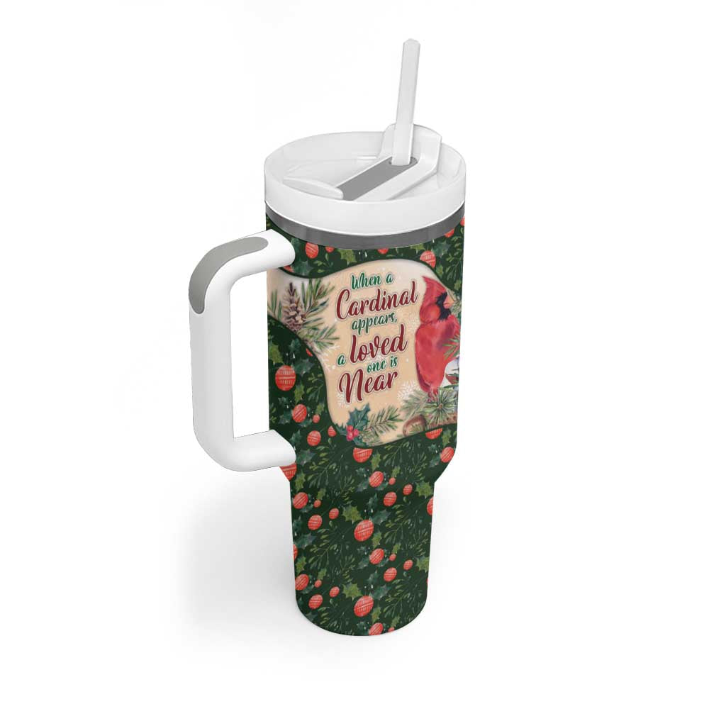 Memorial Cardinal Christmas Tumbler With Handle When A Cardinal Appears Loved One Is Near - Wonder Print Shop