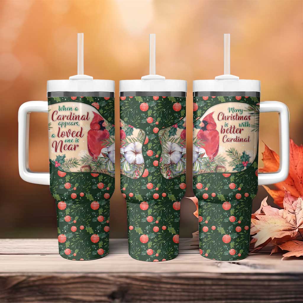 Memorial Cardinal Christmas Tumbler With Handle When A Cardinal Appears Loved One Is Near - Wonder Print Shop