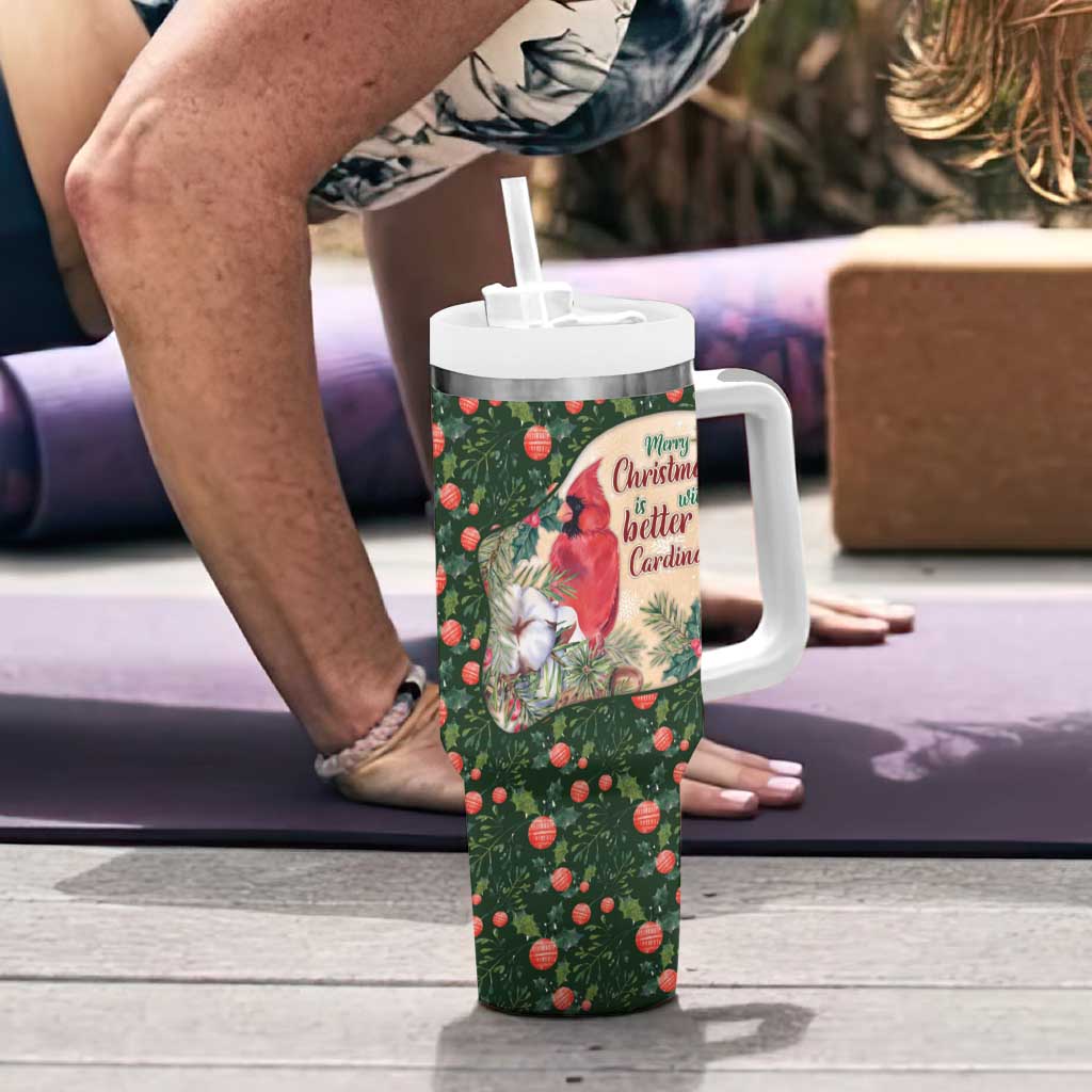 Memorial Cardinal Christmas Tumbler With Handle When A Cardinal Appears Loved One Is Near - Wonder Print Shop