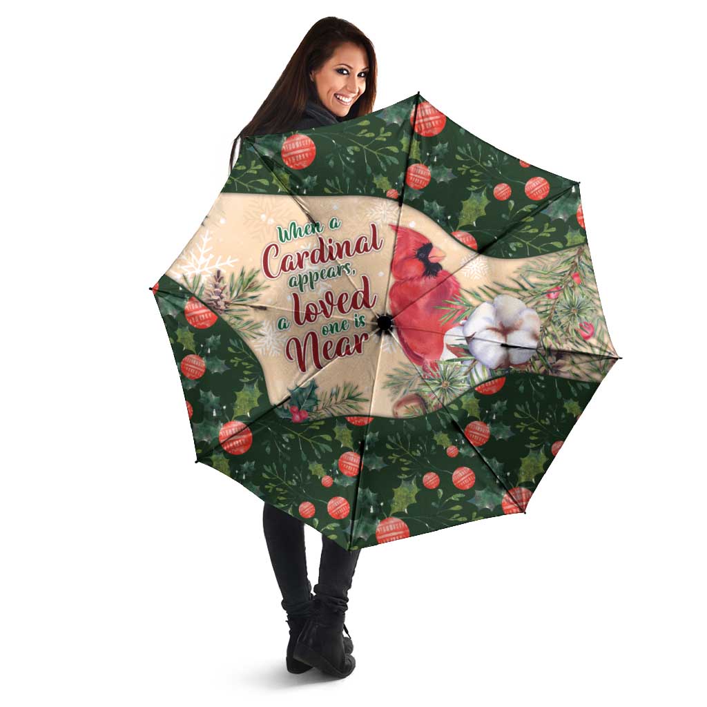 Memorial Cardinal Christmas Umbrella When A Cardinal Appears Loved One Is Near - Wonder Print Shop