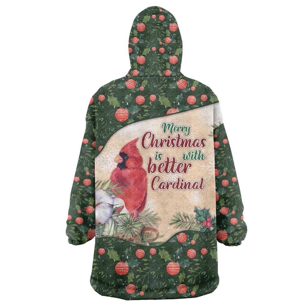 Memorial Cardinal Christmas Wearable Blanket Hoodie When A Cardinal Appears Loved One Is Near - Wonder Print Shop