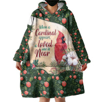 Memorial Cardinal Christmas Wearable Blanket Hoodie When A Cardinal Appears Loved One Is Near - Wonder Print Shop