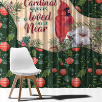 Memorial Cardinal Christmas Window Curtain When A Cardinal Appears Loved One Is Near - Wonder Print Shop