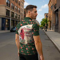 Memorial Cardinal Christmas Zipper Polo Shirt When A Cardinal Appears Loved One Is Near - Wonder Print Shop