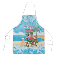 Christmas In July Apron I Am The Flamingo Elf - Wonder Print Shop