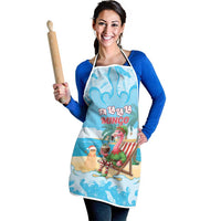 Christmas In July Apron I Am The Flamingo Elf - Wonder Print Shop