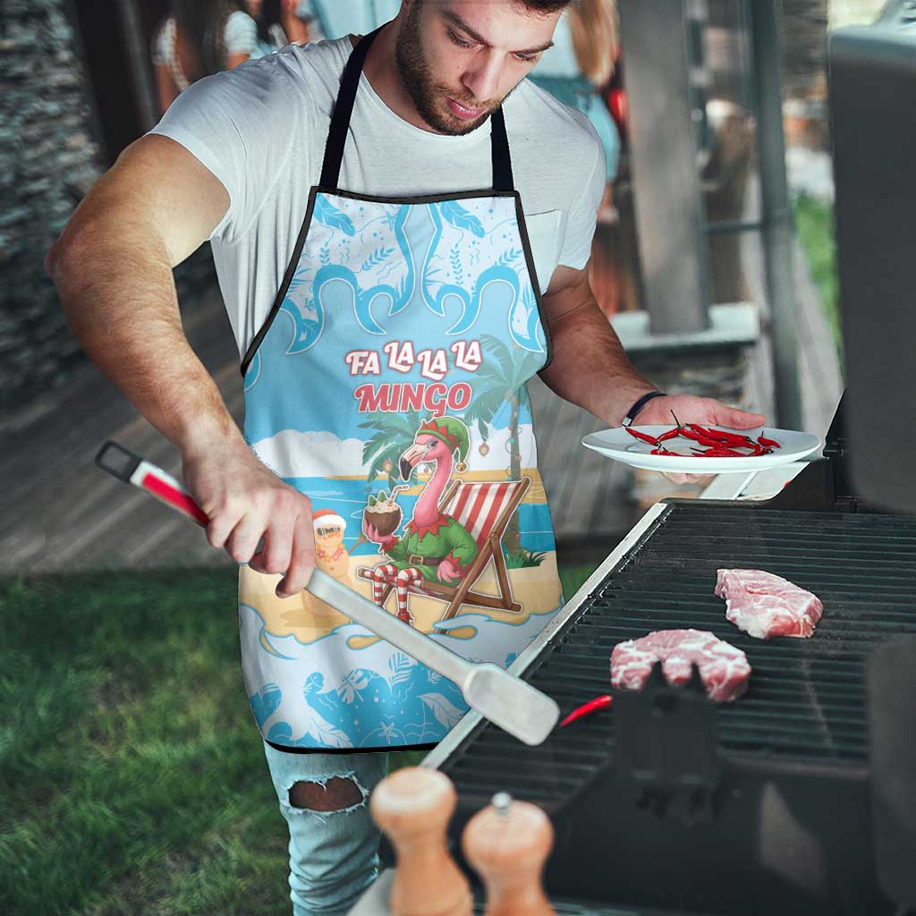 Christmas In July Apron I Am The Flamingo Elf - Wonder Print Shop