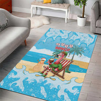 Christmas In July Area Rug I Am The Flamingo Elf - Wonder Print Shop