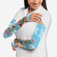 Christmas In July Arm Sleeves I Am The Flamingo Elf - Wonder Print Shop