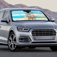 Christmas In July Auto Sun Shade I Am The Flamingo Elf - Wonder Print Shop