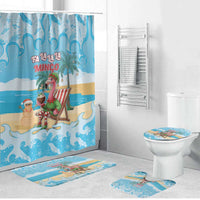 Christmas In July Bathroom Set I Am The Flamingo Elf - Wonder Print Shop