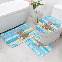 Christmas In July Bathroom Set I Am The Flamingo Elf - Wonder Print Shop