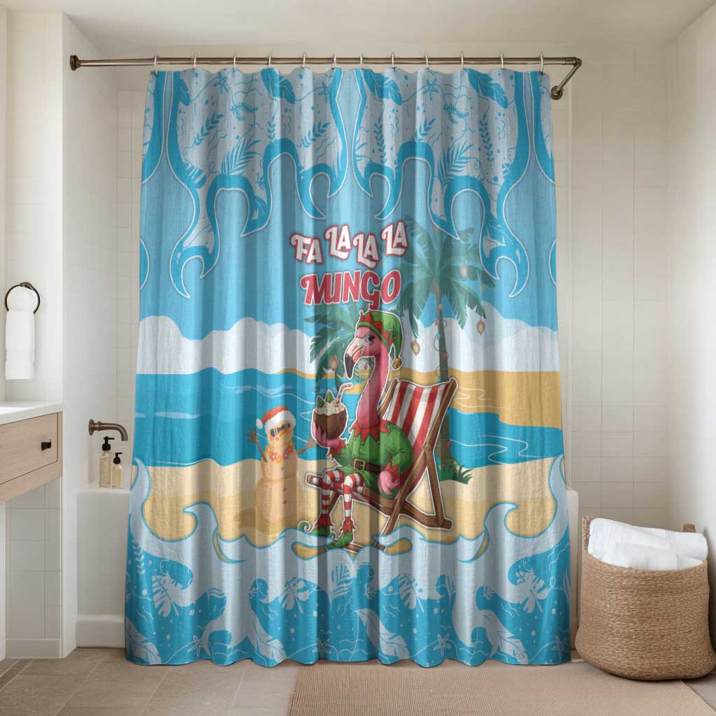 Christmas In July Bathroom Set I Am The Flamingo Elf - Wonder Print Shop