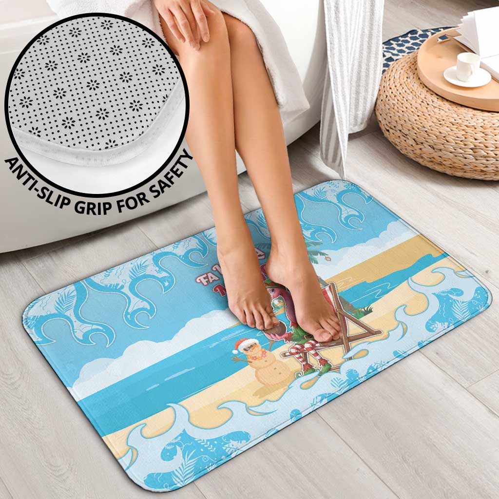 Christmas In July Bathroom Set I Am The Flamingo Elf - Wonder Print Shop